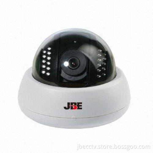 CCTV Plastic IR Dome Camera with Sony or Sharp CCD Sensor and 1/50 to 1/100,000s Electronic Shutter